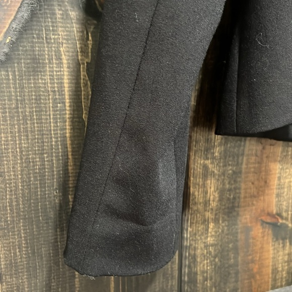 Moda International Blazer 6 Black Bowtie Pockets Vintage Y2K 90s Office Coquette - Picture 7 of 10